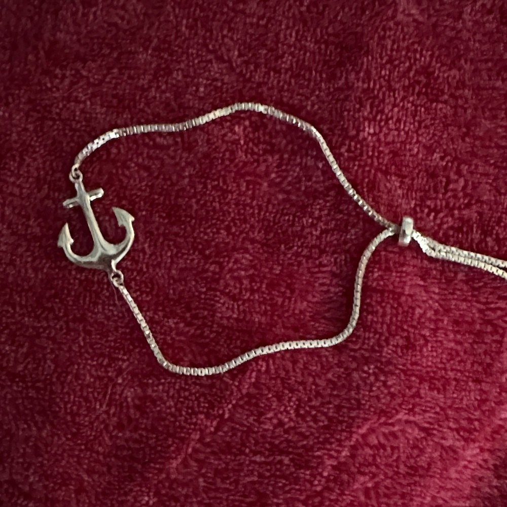 Silver Anchor Bracelet - Picture 4 of 6